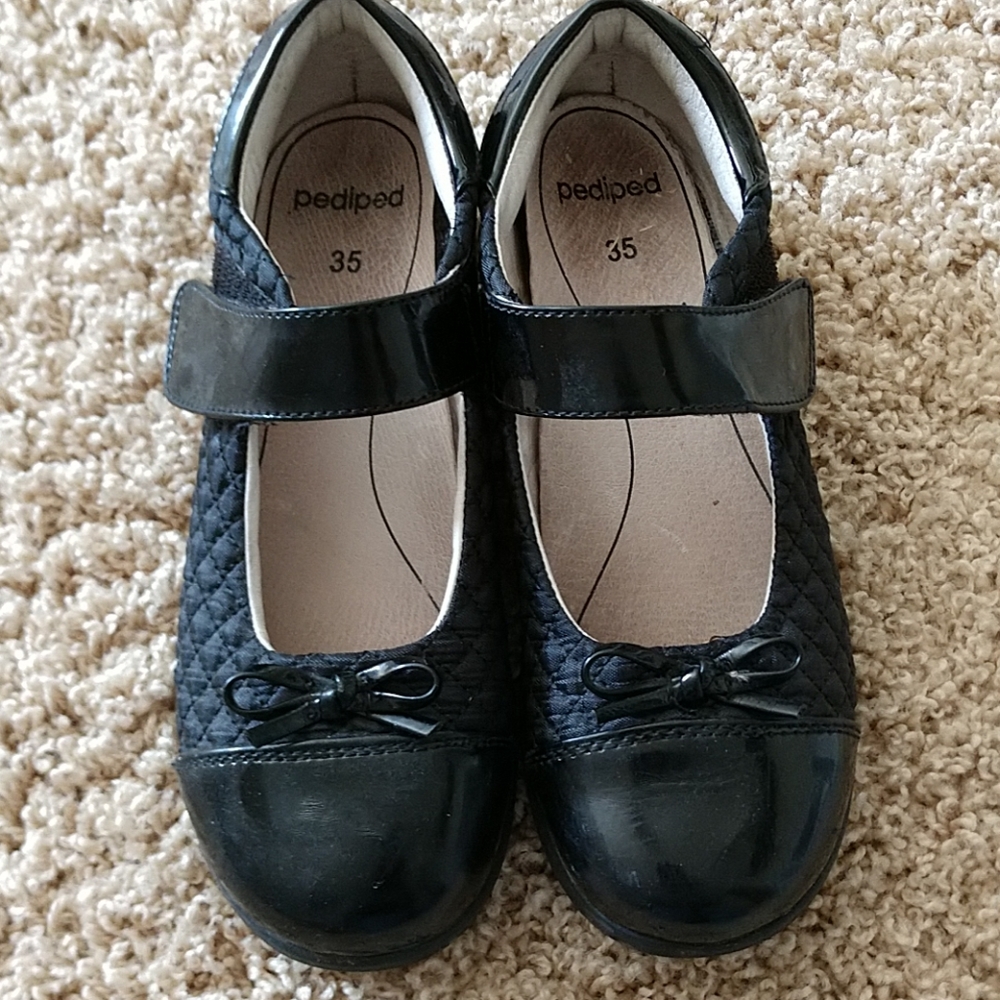 Girls quilted Mary Jane pediped